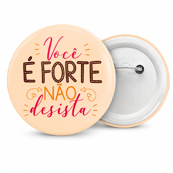 Botton Americano com Alfinete Personalizado