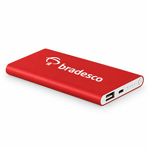 Bateria portátil slim em alumínio 100% reciclado (4.000 mAh)