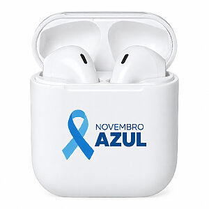 Fone de ouvido Novembro Azul