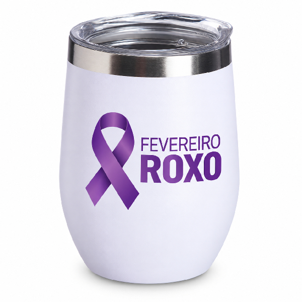 Copo Térmico Fevereiro Roxo