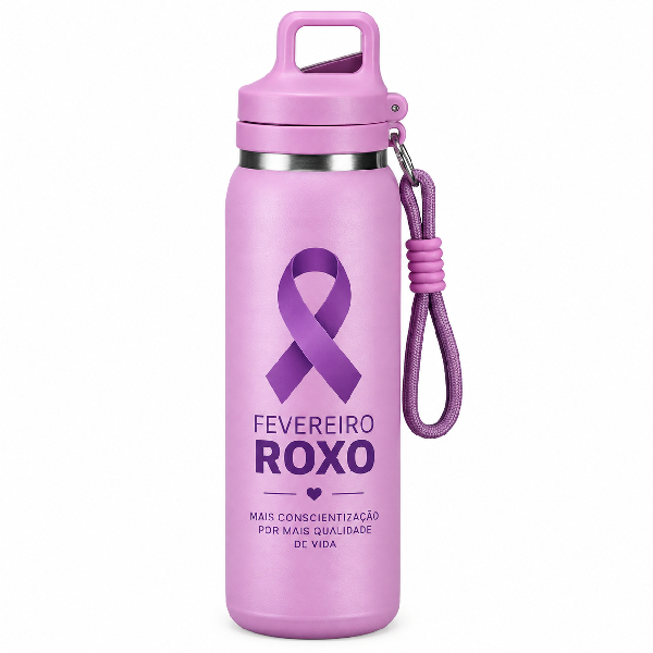 Garrafa Térmica Fevereiro Roxo