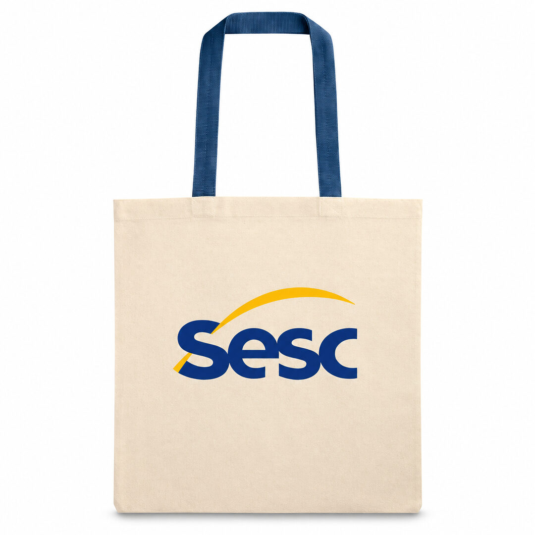 Ecobag de Algodão com Alça Colorida